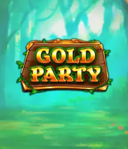 Step into the fairy-tale forest of Gold Party slot by Pragmatic Play, featuring a rustically styled wooden sign decorated with golden letters. The backdrop of misty green forest which adds a sense of mystery to the overall ambiance. Ideal for players who love nature-themed slots, providing a whimsical gaming experience. 