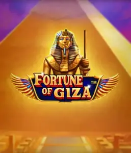 Explore the ancient world of Fortune of Giza slot by Pragmatic Play, showcasing a noble depiction of a Pharaoh set against the iconic pyramid backdrop. This graphic captures the splendor of Egyptian history, perfect for history buffs, delivering a fascinating adventure.